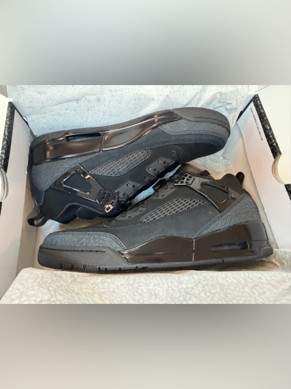 Jordan Men's All-Black Retro Style Sneakers Spizikes size 12 never even tried on